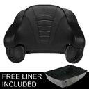 ブラック キング パック トランク バックレスト スピーカー ハーレー ツアー パック ツーリング 14-24 米国に適合 Black King Pack Trunk Backrest Speakers Fit For Harley Tour Pak Touring 14-24 US