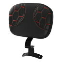ドライバー ライダー バックレスト パッド ハーレー ツーリング エレクトラ グライド 2009 以降に適合 ブラック レッド Driver Rider Backrest Pad Fit For Harley Touring Electra Glide 2009-Up Black Red