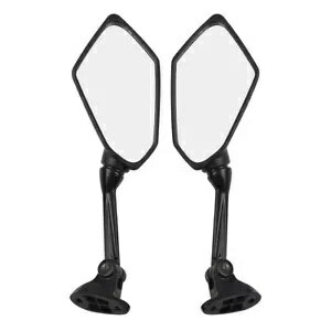 ブラックサイドリアビューミラー Kawasaki Ninja ZX6R ZX-6R ZX 6R 2009-2012に適合 Black Side Rear View Mirrors Fit For Kawasaki Ninja ZX6R ZX-6R ZX 6R 2009-2012