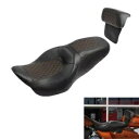 運転席&助手席&背もたれハーレーエレクトラストリートロードグライド14-23に適合 Driver Passenger Seat & Backrest Fit For Harley Electra Street Road Glide 14-23