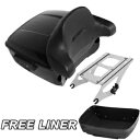 キングパック トランク バックレスト マウント ラック ハーレー ツアー パック ロード グライド 2014-24 ブラック用 King Pack Trunk Backrest Mount Rack For Harley Tour Pak Road Glide 2014-24 Black