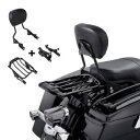 シーシーバー バックレスト 荷物ラック ドッキング キット ハーレー ツーリング 14-24 ブラックに適合 Sissy Bar Backrest Luggage Rack Docking Kit Fit For Harley Touring 14-24 Black
