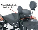 マスタング 79485 ワイド スタッズ ソロ シート ドライバー バックレスト 00-15 ハーレー ソフテイル 27289 Mustang 79485 Wide Studded Solo Seat Driver Backrest 00-15 Harley Softail 27289