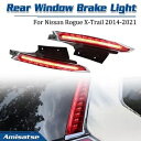 2x リアウィンドウスポイラー LED ブレーキライトランプ 日産 ローグ エクストレイル 2014-2019用 2x Rear Window Spoiler LED Brake Light Lamp for Nissan Rogue X-Trail 2014-2019