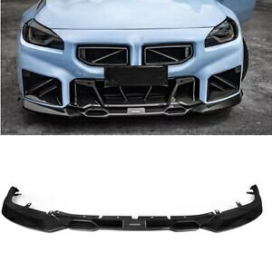 カーボンファイバーフロントバンパースポイラーリップスプリッター BMW M2 G87 2023-2024 ブラック Carbon Fiber Front Bumper Spoiler Lip Splitter For BMW M2 G87 2023-2024 Black