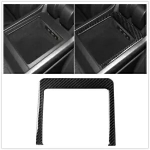 カーボンファイバーインナーアームレスト収納ボックストリムカバーアウディ Q7 4 メートル 2016 2017-2019 Carbon Fiber Inner Armrest Storage Box Trim Cover For Audi Q7 4M 2016 2017-2019