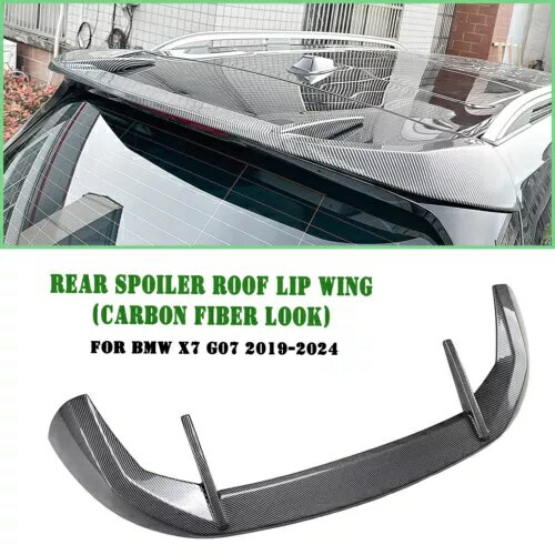 カーボンスタイルリアトランクスポイラーウイングルーフリップ BMW X7 G07 2019-2024 2020 1pc Carbon Style Rear Trunk Spoiler Wing Roof Lip For BMW X7 G07 2019-2024 2020 1pc