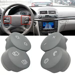 グレーステアリングホイールコントロールボタンメルセデスベンツ CLK クラス W209 2004-2006 Gray Steering Wheel Control Button For Mercedes Benz CLK Class W209 2004-2006(2)