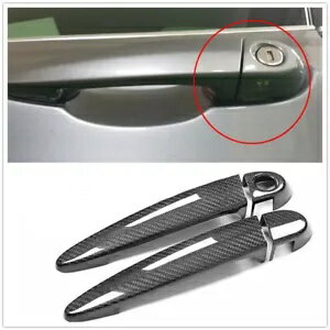 ܥեС֤Υɥϥɥ륫С BMW F22 F23 ޡȥ AA դ Carbon Fiber Car Door Handle Cover For BMW F22 F23 w/ Smart Key Hole AA