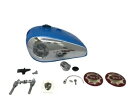 BSA ゴールドスターキャタリナ 2 ガロン スカイブルータンク + キャップタップ & B パイプ (適合) BSA Gold Star Catalina 2 Gal Sky Blue Tank + Cap Tap & B Pipe(Fits For)(2)