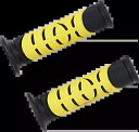 プロ グリップ ジェル スポーツバイク グリップ オープン エンド ブラック/イエロー 7/8" Pro Grip Gel Sportbike Grips Open Ends Black/Yellow 7/8"