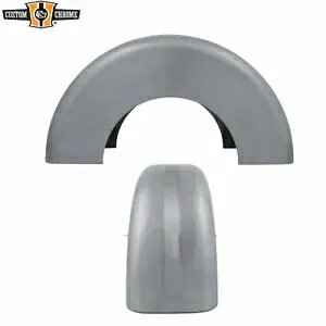 9インチ カスタム ブランク スチール リアフェンダー スムースサイド 13-3/8インチ 半径 ハーレー 16インチ ホイールに適合 9