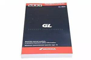 オーナーズマニュアル 2008 08 GL1800 GL ゴールドウィング 1800 OEM ホンダブック ゴールドウィング #L16 Owners Manual 2008 08 GL1800 GL Goldwing 1800 OEM Honda Book Gold Wing #L16