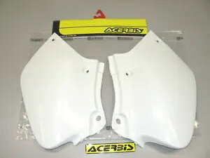 新品 Acerbis サイドパネル 96-04 ホンダ XR250 R XR400 R 左右カバー ホワイト #a34 New Acerbis Side Panels 96-04 Honda XR250 R XR400 R Left Right Covers White #a34