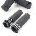 1 インチ ハンドルバー ハンドグリップ ハーレー ツーリング ストリート グライド ソフテイル ダイナ ブラック 2 個 1'' Handle Bar Hand Grip for Harley Touring Street Glide Softail Dyna Black 2PCS(2)