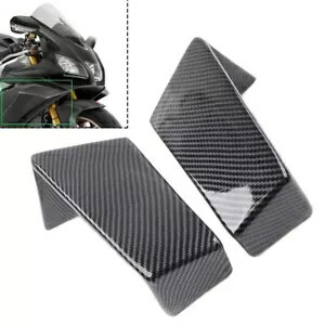 ウイングレット固定翼エアディフレクターフェアリングフィットアプリリア RSV4 RF 09-21 カーボンファイバー Winglet Fixed Wing Air Deflectors Fairing Fit Aprilia RSV4 RF 09-21 Carbon Fiber