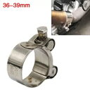 オートバイの排気管クランプ 36 ミリメートル-39 ミリメートルステンレス鋼マフラー固定キャリパー米国 Motorcycle Exhaust Pipe Cla...