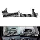 ダッシュボードエアアウトレットカバートリムフィットトヨタタンドラ 2014-21 LHD カーボンファイバーブラック Dashboard Air Outlet ...