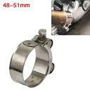 オートバイの排気管クランプ 48 ミリメートル-51 ミリメートルステンレス鋼マフラー固定キャリパー米国 Motorcycle Exhaust Pipe Cla...