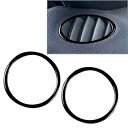 デミスト エアコン ベント アウトレット リング トリム ブラック アウディ TT 8N 2001-2006 米国用 Demist Air Conditioner Vent Outlet Ring Trim Black For Audi TT 8N 2001-2006 USA