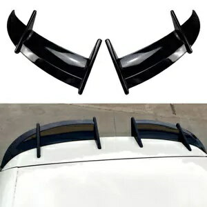 2 個ブラック ABS 車のリアルーフスポイラーウィンドウウイングフォルクスワーゲンゴルフ MK6 08-12 2 Pcs Black ABS Car Rear Roof Spoiler Window Wing For Volkswagen Golf MK6 08-12