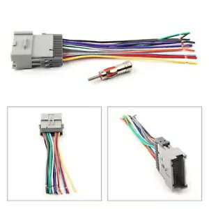 カーステレオラジオ配線ハーネスアンテナビュイックキャデラックシボレー GMC US Car Stereo Radio Wir..