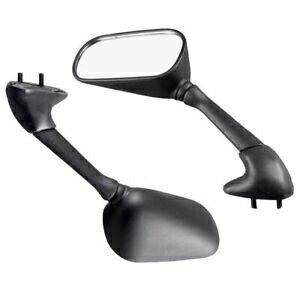 バックミラーサイドミラーヤマハ YZF R6 2001-2003 オートバイ黒 1 ペア Rearview Mirror Side Mirror For Yamaha YZF R6 2001-2003 Motorcycle Black 1Pair