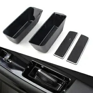 車の後部ドアハンドルアームレスト収納ボックストレイビンキットフォードエッジ 2015-2020 Car Rear Door Handle Armrest Storage Box Tray Bin Kit For Ford Edge 2015-2020