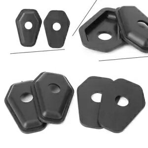 ターンシグナルライトインジケータースペーサー スズキ GSXR600 750 GSX1300R ブラック 4 個 Turn Signal Light Indicator Spacers For Suzuki GSXR600 750 GSX1300R Black 4PCS