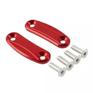 バックミラーブロックオフベースプレートカバーレッド Kawasaki ZX-10R 2011-2015 Rearview Mirror Block Off Base Plates Cover Red For Kawasaki ZX-10R 2011-2015