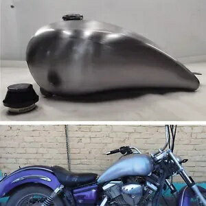 1 セットオートバイ 14L ガソリンガス燃料タンクヤマハ DRAGSTAR 250 用。シルバー新 1 Set Motorcycle 14L Petrol Gas Fuel Tank For YAMAHA DRAGSTAR 250. Silver New