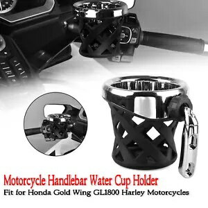 1 セットオートバイハンドルバーカップホルダーホンダゴールドウィング GL1800 シュワルツ & クロム 1 Set Motorcycle Handlebar Cup Holder For Honda Gold Wing GL1800 Schwarz&Chrom