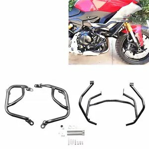 1 セット BMW F900R F900XR 2020-22 炭素鋼エンジンガードクラッシュバープロテクター 1 Set For BMW F900R F900XR 2020-22 Carbon Steel Engine Guard Crash Bar Protector