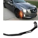 キャデラック ATS 2015-2018 2016 フロントバンパースポイラースプリッターリップブラック- For Cadillac ATS 2015-2018 2016 Front Bumper Spoiler Splitter Lip Black-