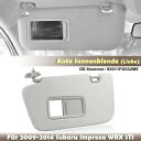 2008 2009-2014 スバルインプレッサ WRX STI フロント左サンバイザー日焼け止め- For 2008 2009-2014 Subaru Impreza WRX STI front left sun visor sunscreen-