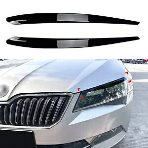 女 SUPERB B8 2016-18 2017 إåɥ饤С- For ?KODA SUPERB B8 2016-18 2017 headlights eyebrows decorative cover black-