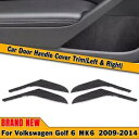 車内左右ドアハンドルトリムブラック VW ゴルフ 6 MK6 09-14- Car interior left right door handle trim black for VW Golf 6 MK6 09-14-