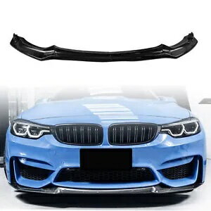 2015-20 BMW F80 M3 F82 F83 M4 フロントバンパースポイラーリップカーボンファイバールック- For 2015-20 BMW F80 M3 F82 F83 M4 front bumper spoiler lip carbon fiber look-