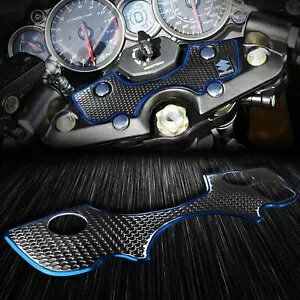 ハンドルヨークカバー クロームブルー/ブラック ステッカーパッド 08-20 Busa GSX-1300R GSXR 1300 Handle Yoke Cover Chrome Blue/Black Sticker Pad 08-20 Busa GSX-1300R GSXR 1300