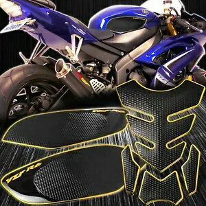 穴あきサイドトラクションニー+タンクパッドステッカープロテクター 08-16 YZF-R6 クロームゴールド Perforate Side Traction Knee+Tank Pad Sticker Protector 08-16 YZF-R6 Chrome Gold