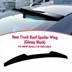 グロスブラックリアスポイラーリップウィングボディキット BMW 5 シリーズ I5 G60 2024 新しい Gloss Black Rear Spoiler Lip Wing Bodykit Fit For BMW 5 Series I5 G60 2024 New