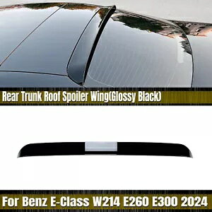 リアトランクスポイラーリップルーフウイングベンツ W214 E クラス E260 E300 2024 ブラック sng Rear Trunk Spoiler Lip Roof Wing For Benz W214 E Class E260 E300 2024 Black sng