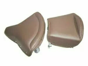 フロントピリオンシート ダークタンカラーレザー スプリングBSA付き ロイヤルエンフィールドトライアンフ Front Pillion Seat Dark Tan Colour Leather With Spring BSA Royal Enfield Triumph