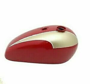 Triumph T140 å &ǥǳ  + å Triumph T140 Red &Golden Painted Steel Fuel Petrol Gas Tank+cap