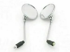 ロイヤルエンフィールドクラシック 350cc 500cc サイドリアビュークロームミラー OVRM For Royal Enfield Classic 350cc 500cc Side Rear View chrome Mirror OVRM