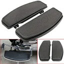 ハーレーロードキングソフテイル用ブラックドライバーフロアボードインサートパッドボトムキット付き Black Driver Floorboard Inserts Pad w/ Bottoms Kit For Harley Road King Softail