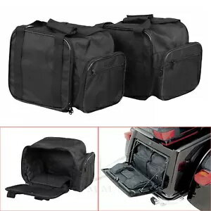 新しいオートバイトランクライナー荷物バッグセットハーレートライクトライグライド 2009-2022 NEW Motorcycle Trunk Liner Luggage Bag Set For Harley Trike Tri Glide 2009-2022