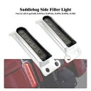 サドルバッグサイドフィラー赤色 LED ライト Somke レンズハーレーエレクトラロードグライド 14+ Saddlebag Side Filler Red ...