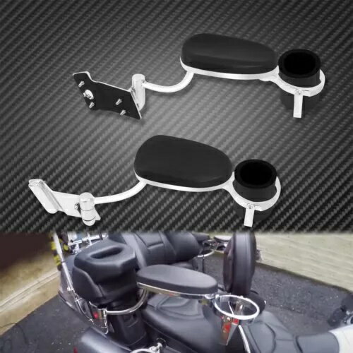 後部調節可能な助手席アームレスト カットホルダー付き ホンダ ゴールドウィング 1800 に適合 Rear Adjustable Passenger Armrests with Cut Holder Fit Fot Honda Gold Wing 1800