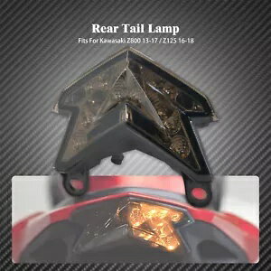 スモークリアブレーキ LED テールライトカワサキ Z125 2016-22 Z800 忍者 ZX-6R Smoke Rear Brake LED Tail Light Fit For KAWASAKI Z125 2016-22 Z800 NINJA ZX-6R